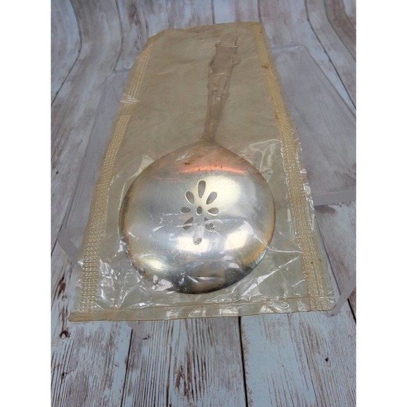 Vintage Mr. Peanut Serving Spoon - Planters Peanuts - Carlton Silver Plate New - Picture 5 of 6